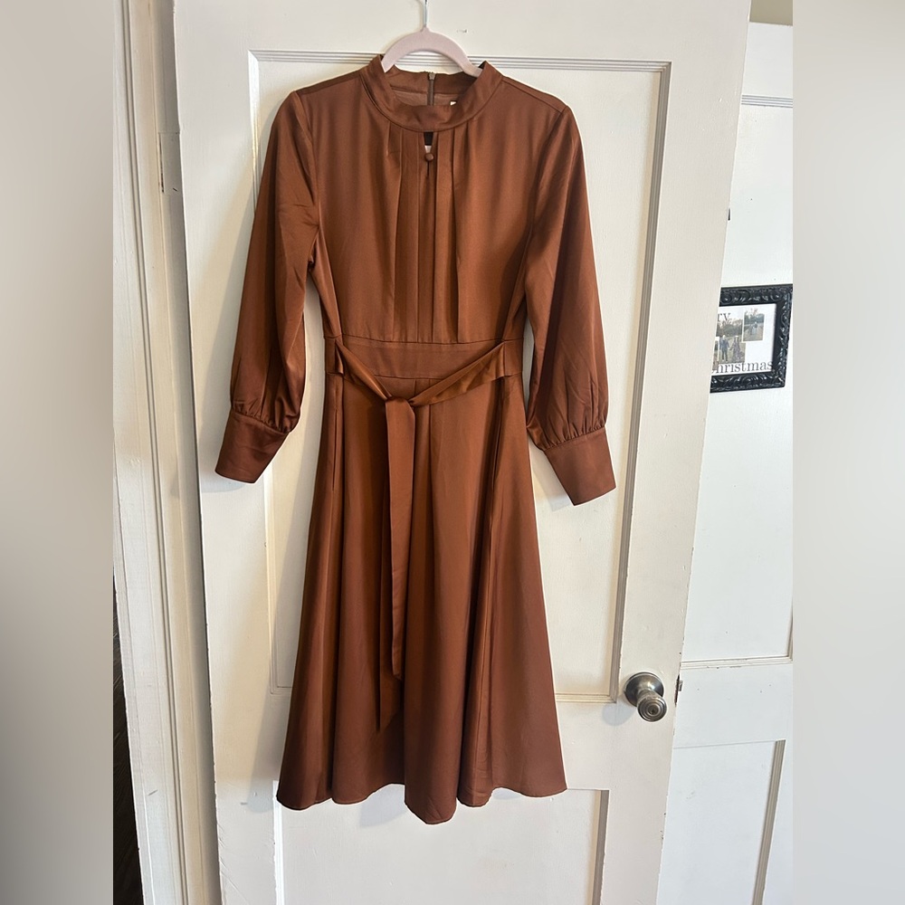 Dainty Jewells Rust Dress 🤎